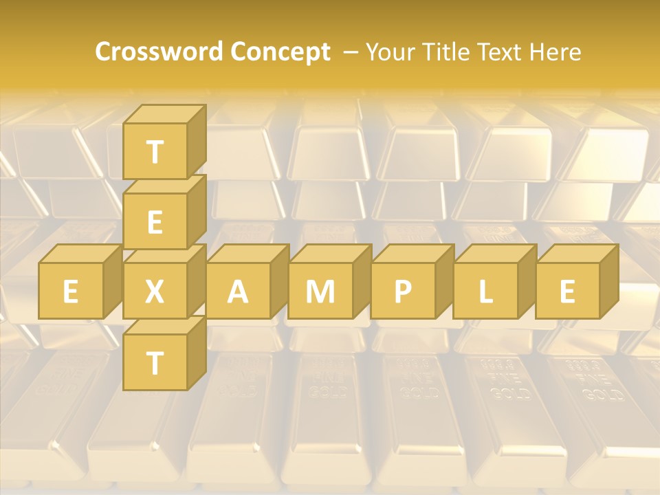 Perfection Golden Treasure PowerPoint Template