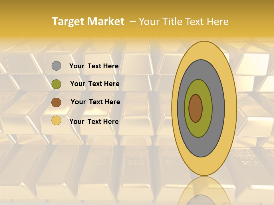 Perfection Golden Treasure PowerPoint Template