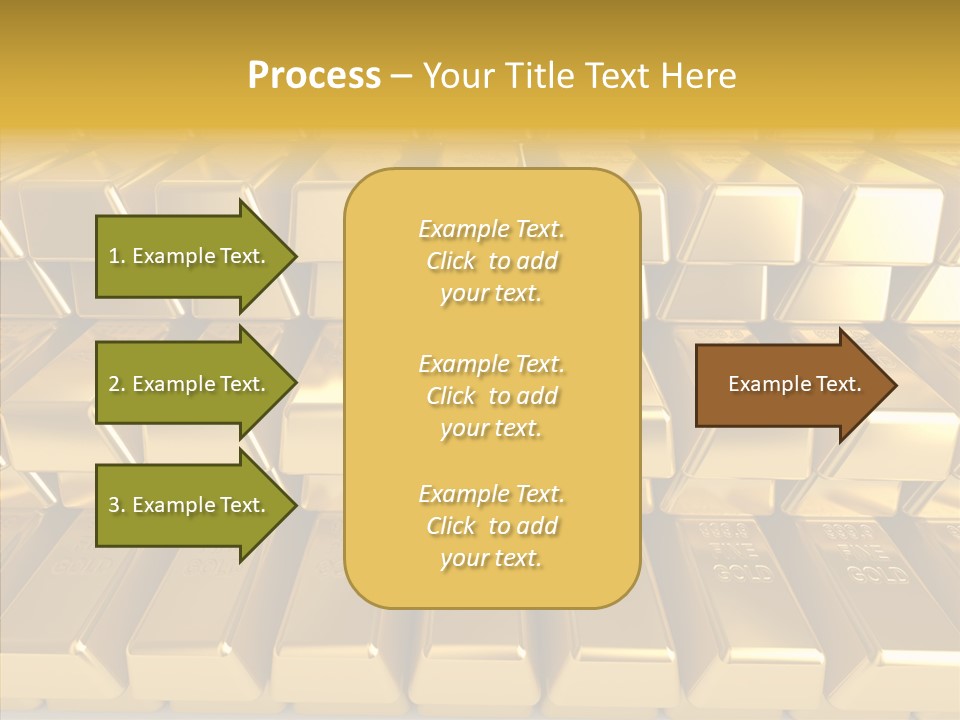 Perfection Golden Treasure PowerPoint Template