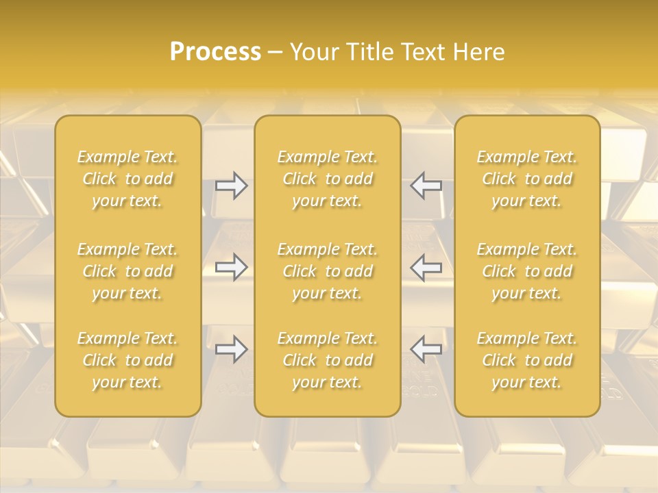 Perfection Golden Treasure PowerPoint Template
