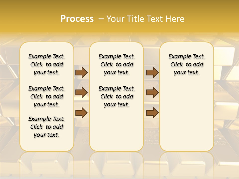 Perfection Golden Treasure PowerPoint Template