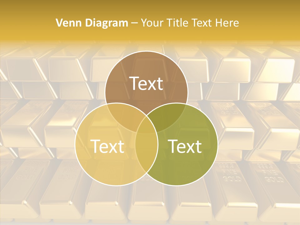 Perfection Golden Treasure PowerPoint Template
