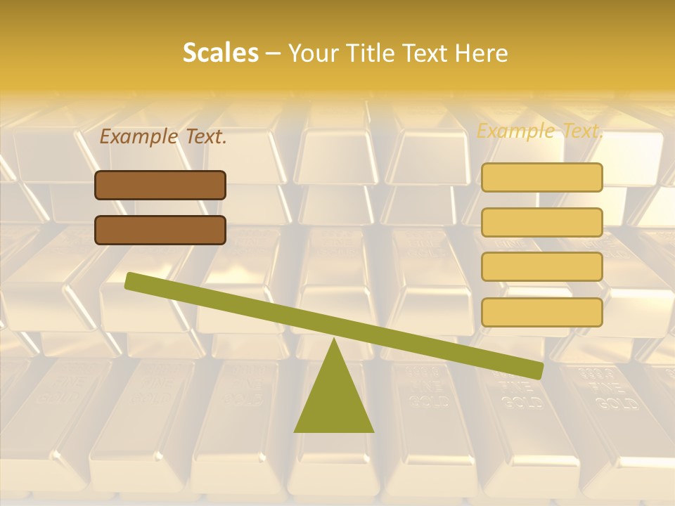 Perfection Golden Treasure PowerPoint Template