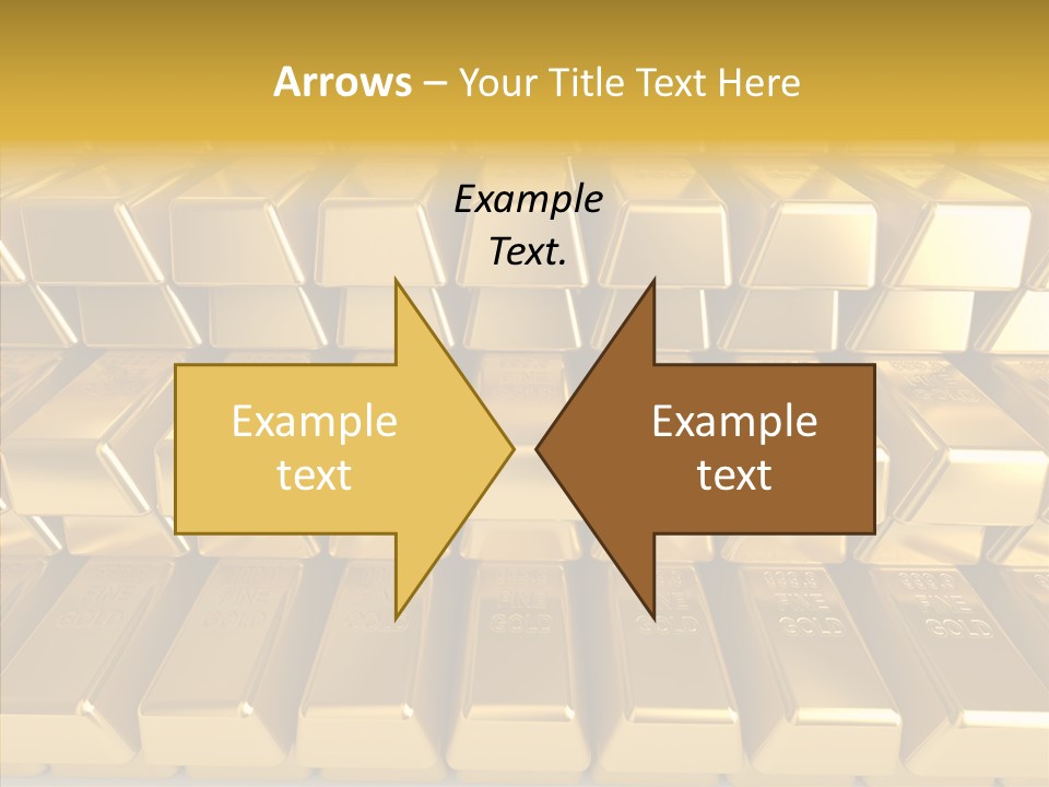 Perfection Golden Treasure PowerPoint Template