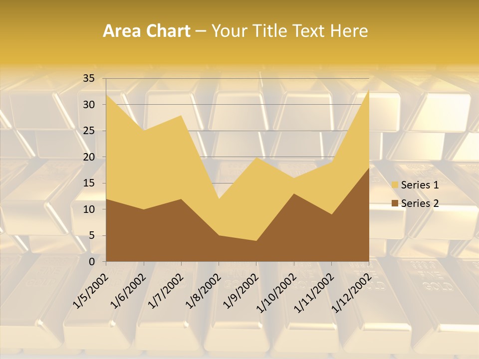 Perfection Golden Treasure PowerPoint Template