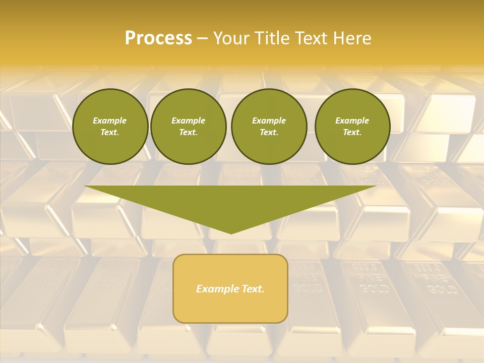 Perfection Golden Treasure PowerPoint Template