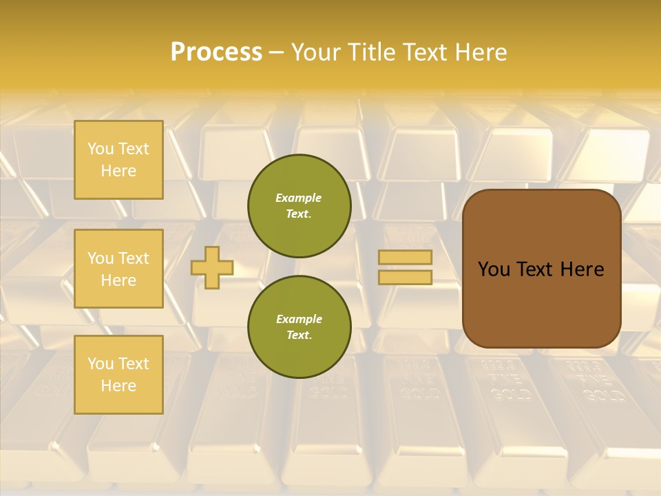 Perfection Golden Treasure PowerPoint Template