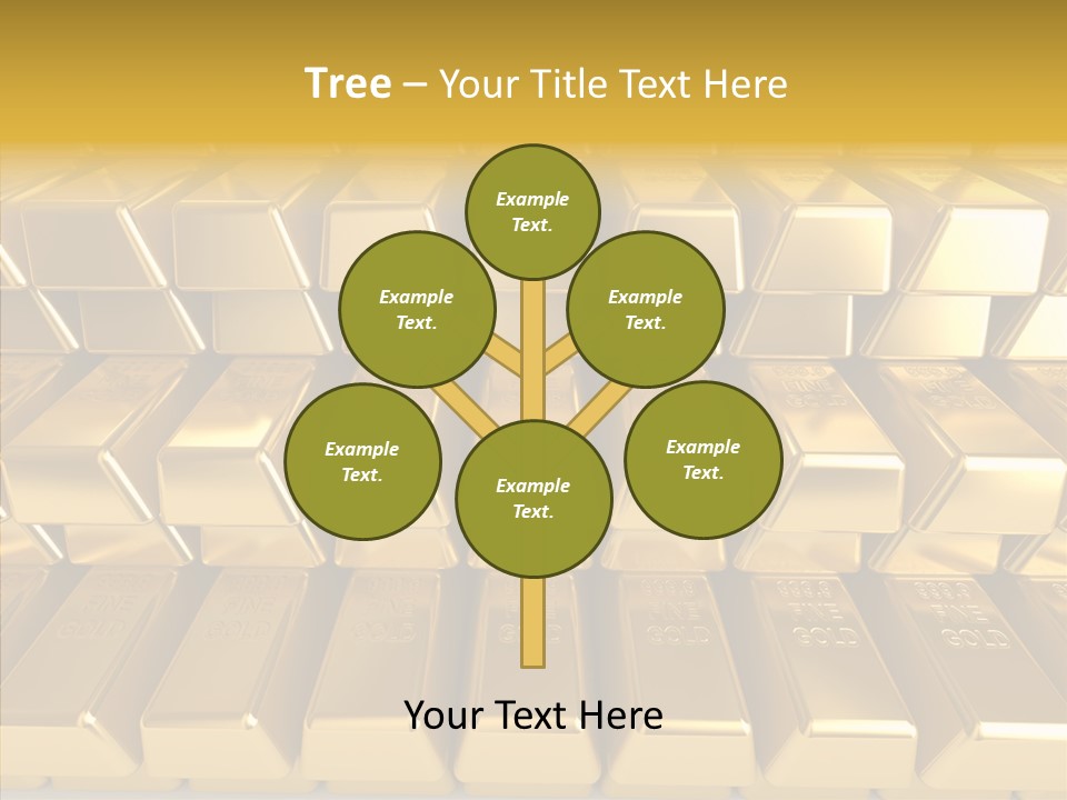 Perfection Golden Treasure PowerPoint Template