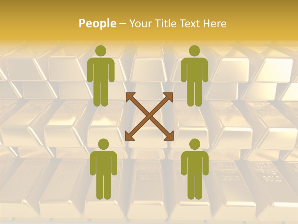 Perfection Golden Treasure PowerPoint Template