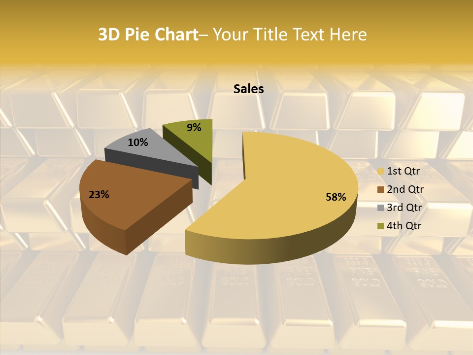 Perfection Golden Treasure PowerPoint Template