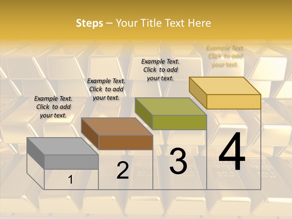 Perfection Golden Treasure PowerPoint Template