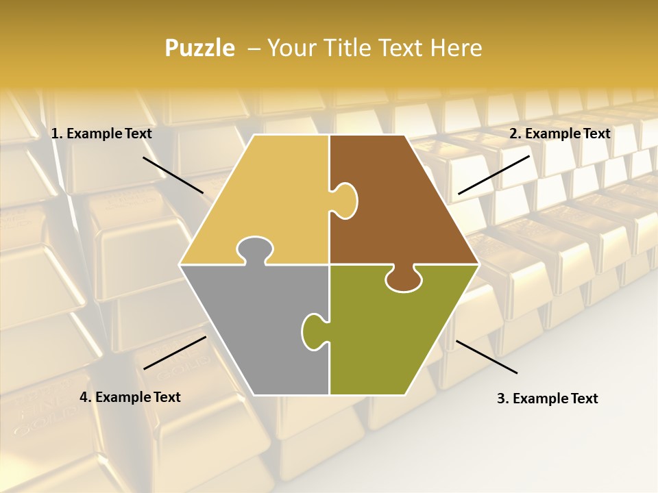 Gold Treasury Business PowerPoint Template