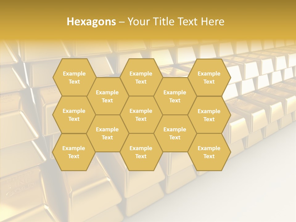 Gold Treasury Business PowerPoint Template