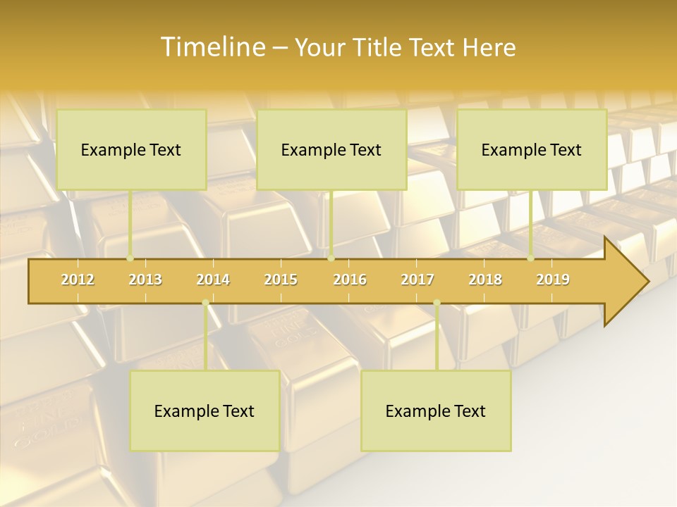 Gold Treasury Business PowerPoint Template