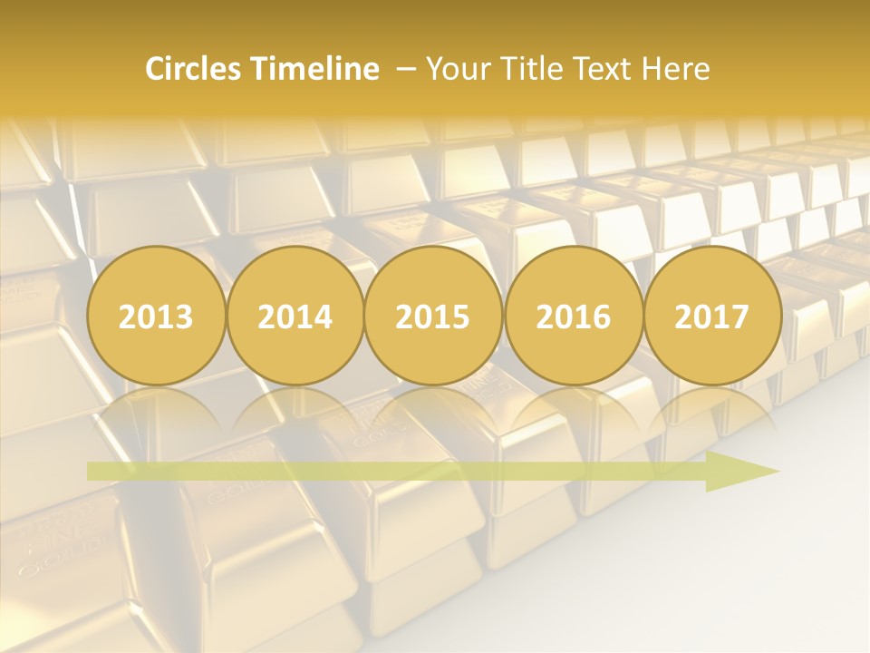 Gold Treasury Business PowerPoint Template