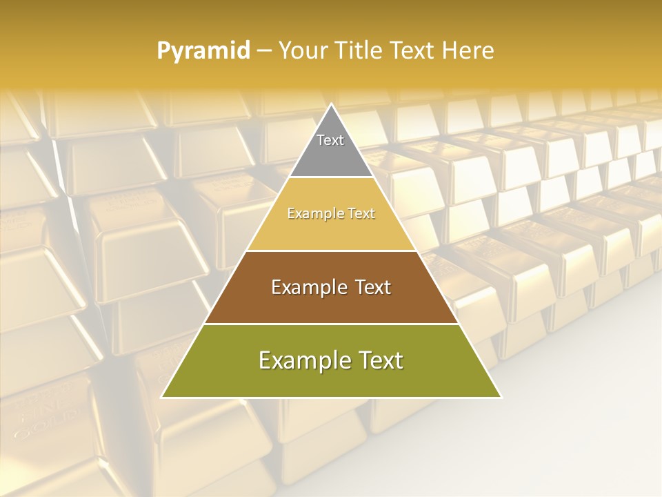 Gold Treasury Business PowerPoint Template