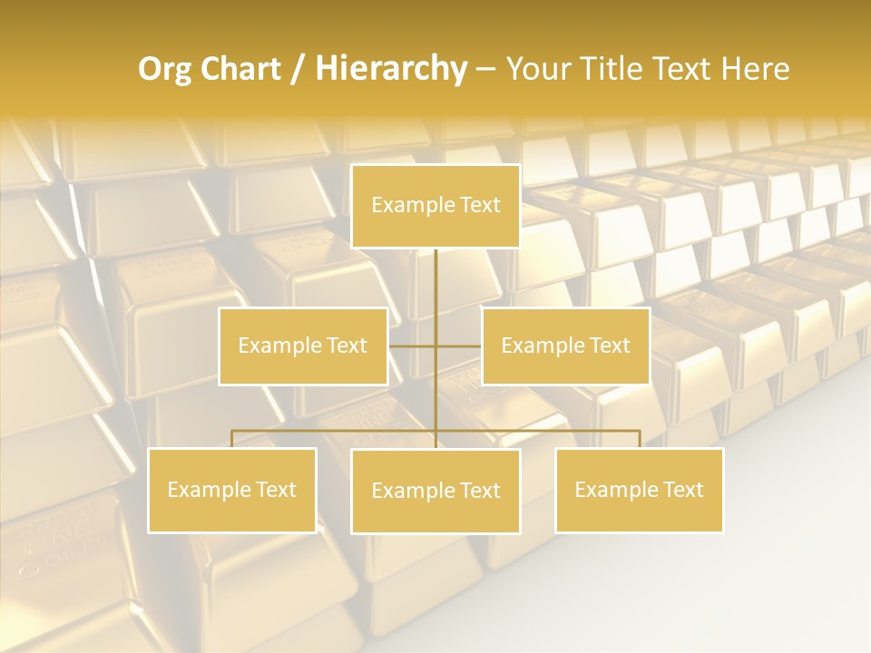 Gold Treasury Business PowerPoint Template