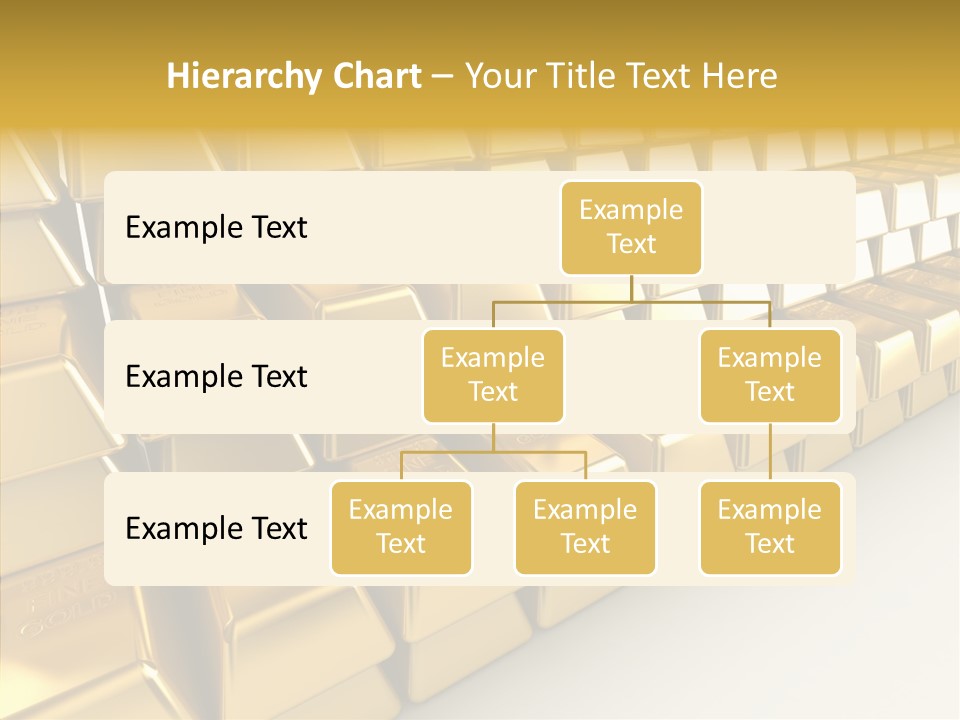 Gold Treasury Business PowerPoint Template