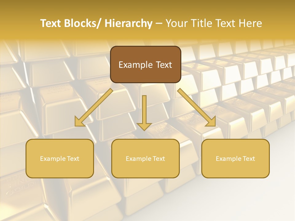 Gold Treasury Business PowerPoint Template