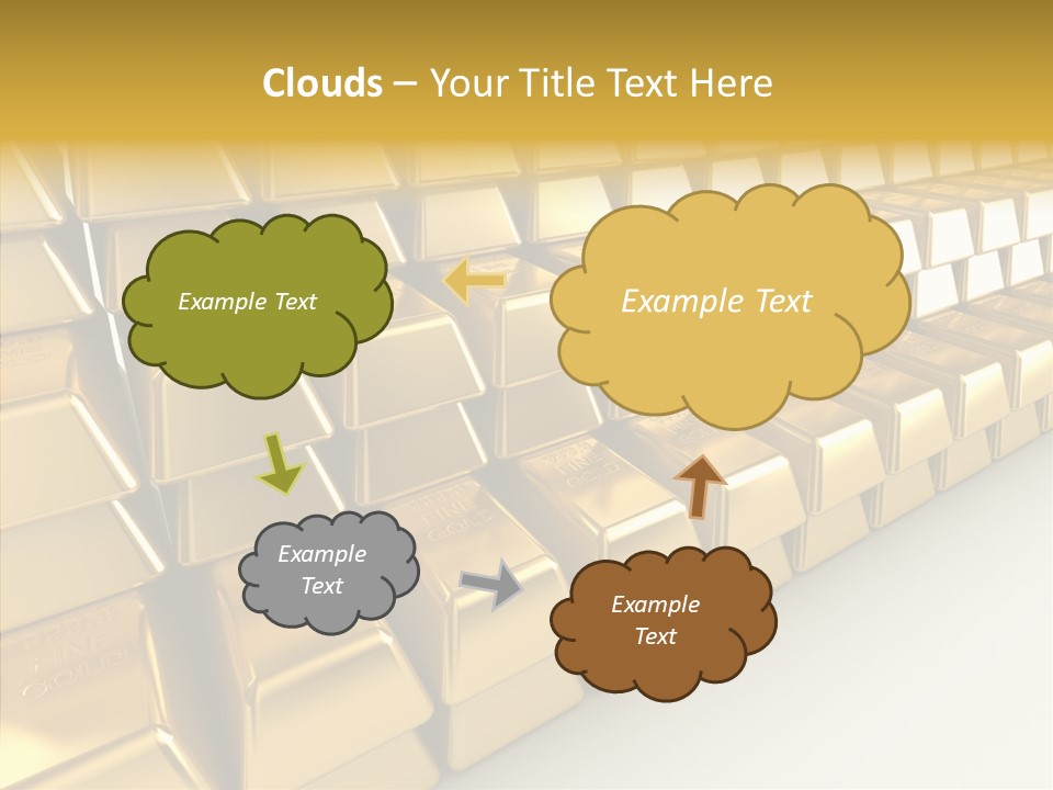 Gold Treasury Business PowerPoint Template