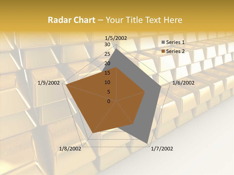Gold Treasury Business PowerPoint Template