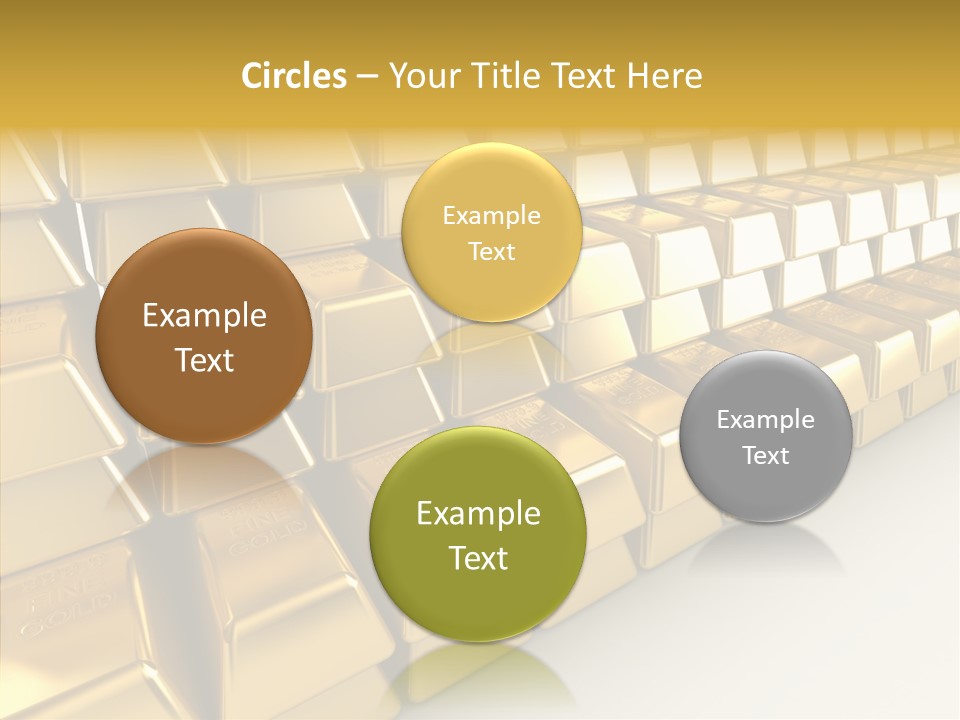 Gold Treasury Business PowerPoint Template