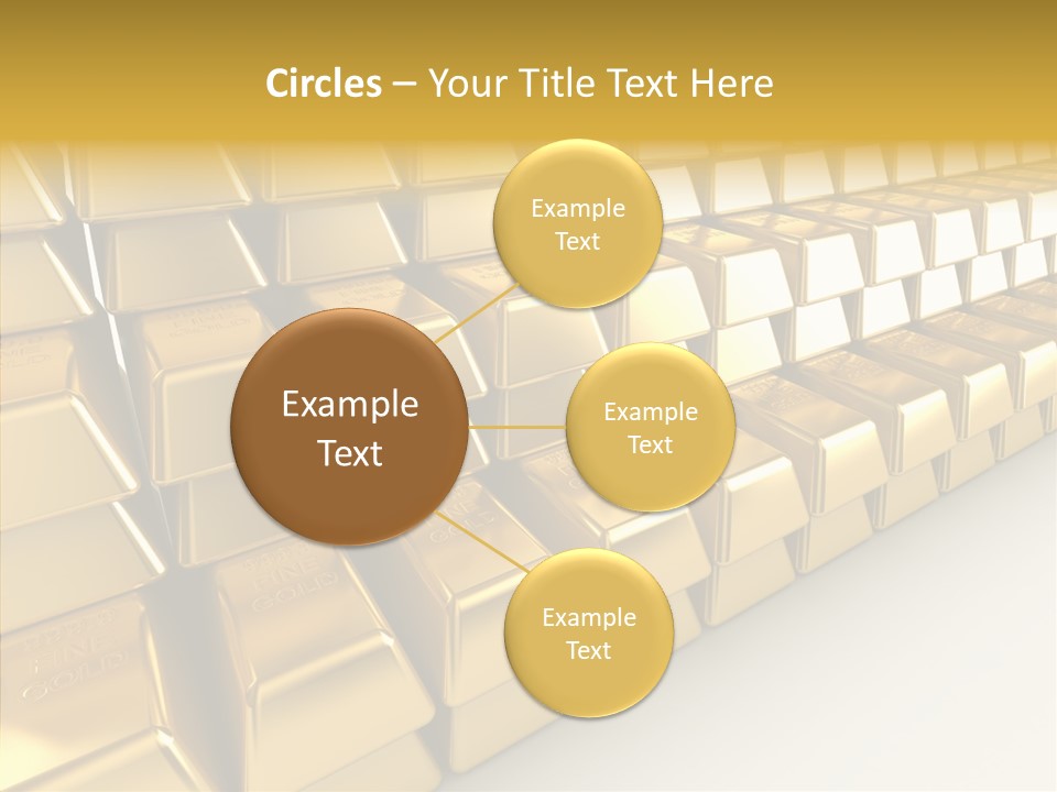 Gold Treasury Business PowerPoint Template