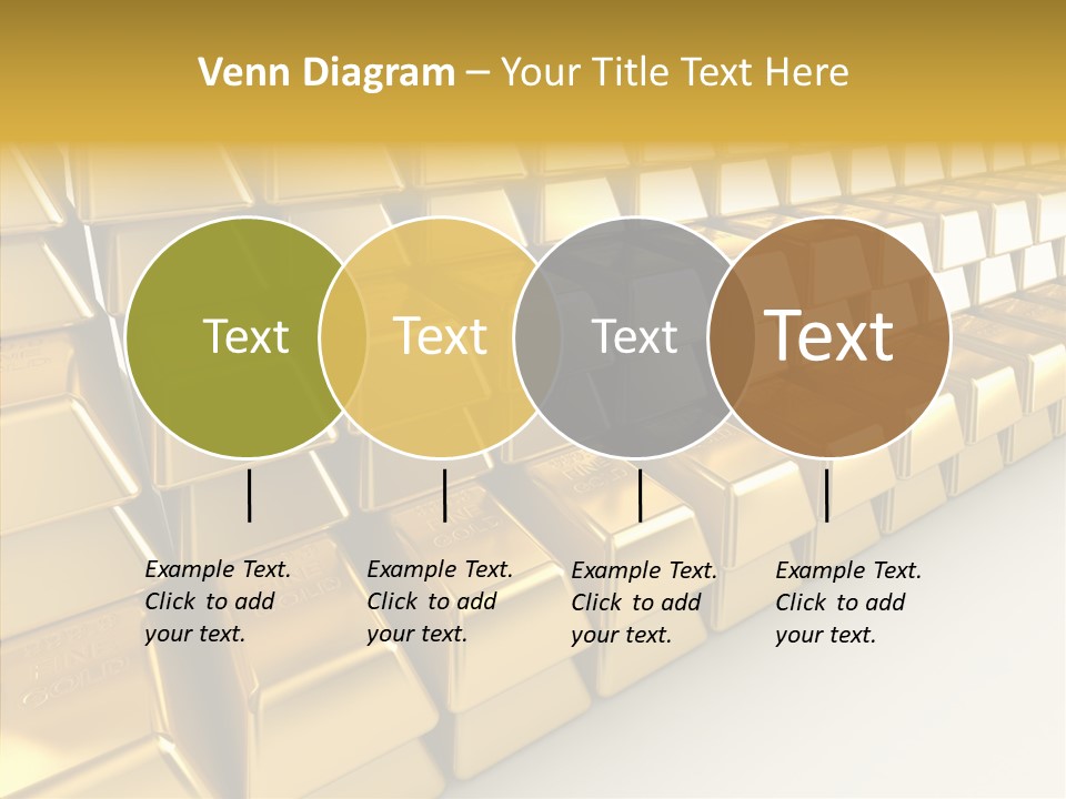 Gold Treasury Business PowerPoint Template