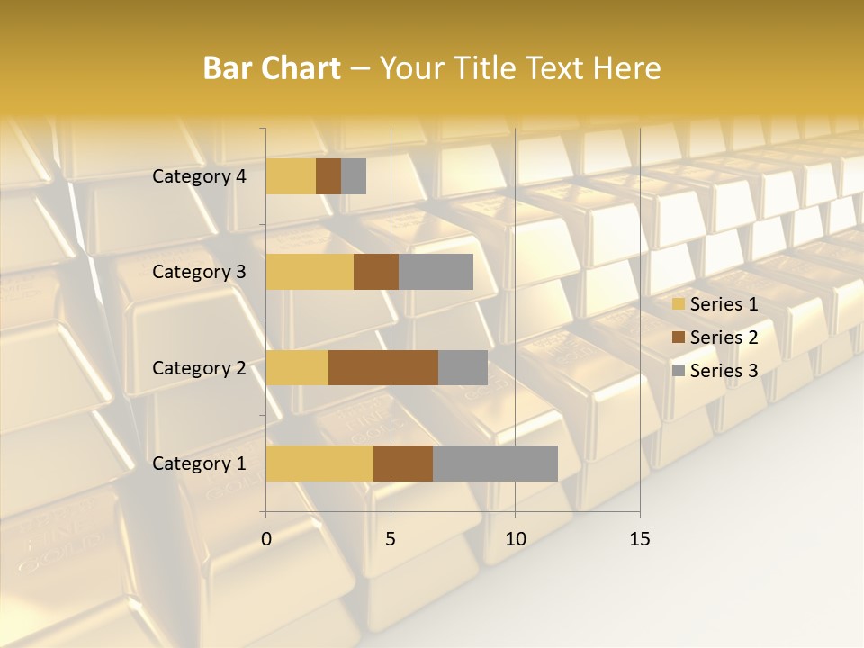 Gold Treasury Business PowerPoint Template