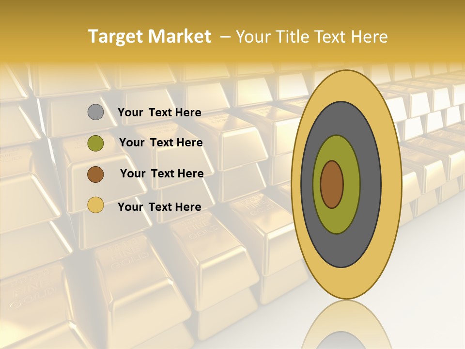 Gold Treasury Business PowerPoint Template
