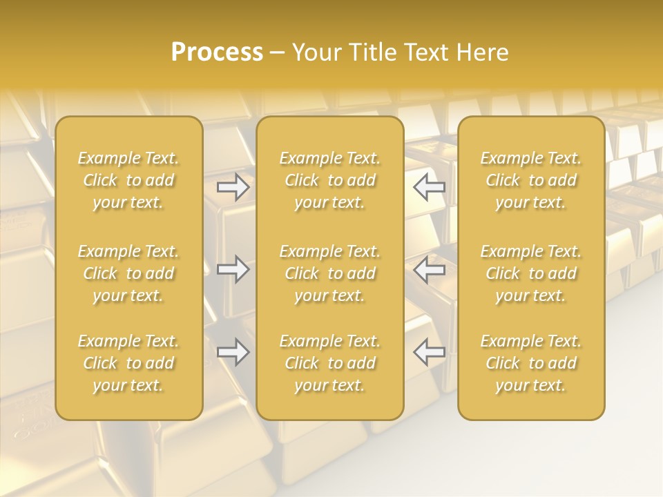 Gold Treasury Business PowerPoint Template