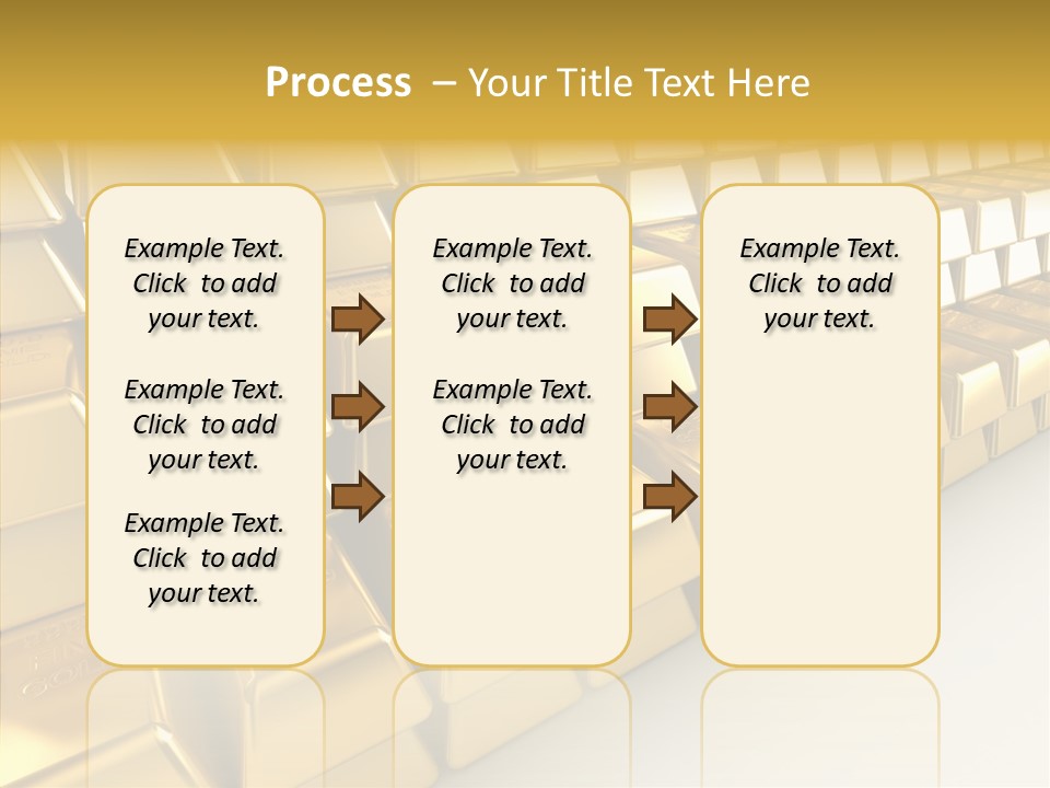 Gold Treasury Business PowerPoint Template
