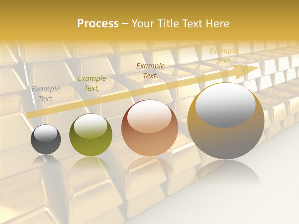 Gold Treasury Business PowerPoint Template
