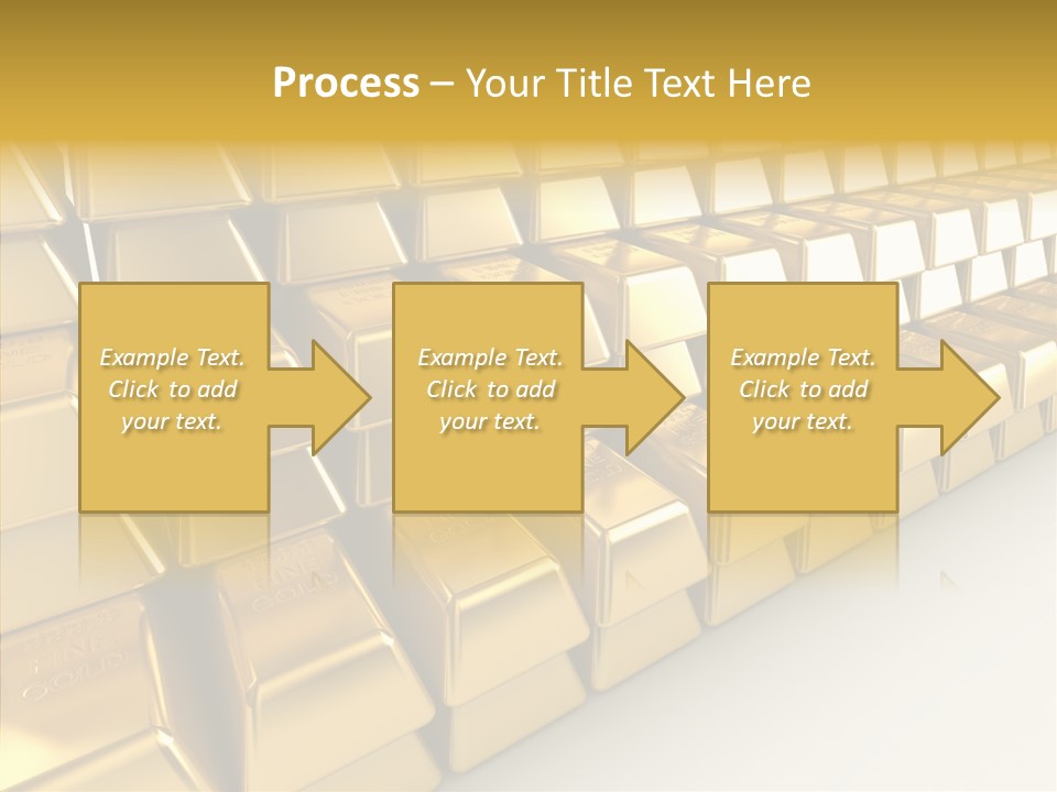 Gold Treasury Business PowerPoint Template