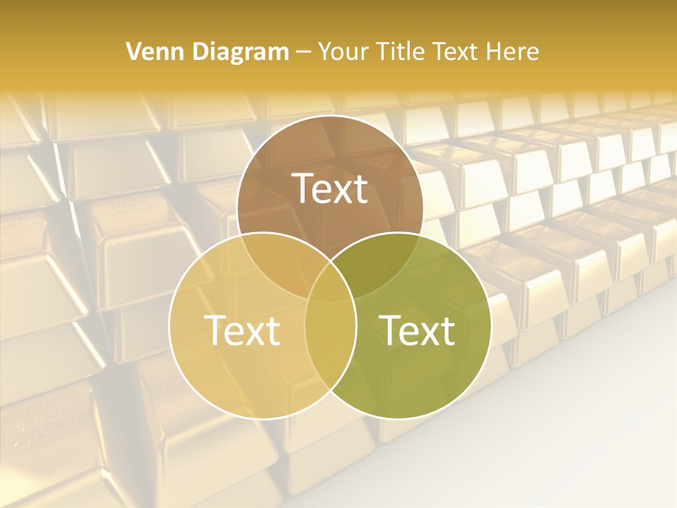 Gold Treasury Business PowerPoint Template
