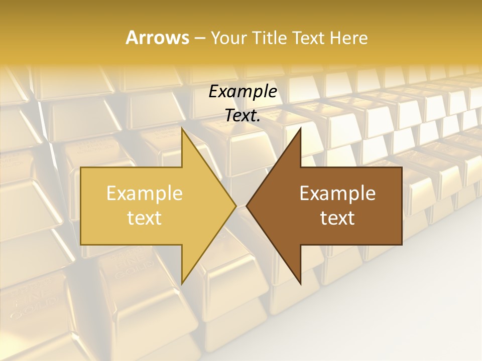 Gold Treasury Business PowerPoint Template