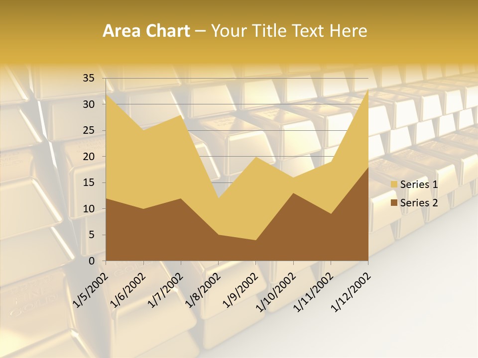 Gold Treasury Business PowerPoint Template