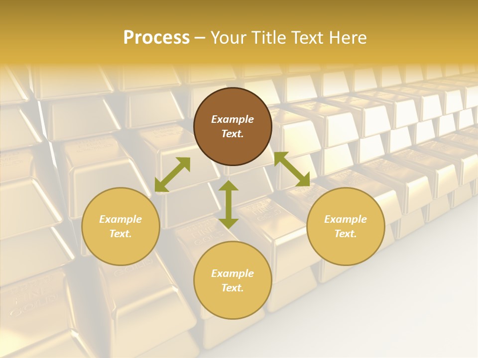 Gold Treasury Business PowerPoint Template