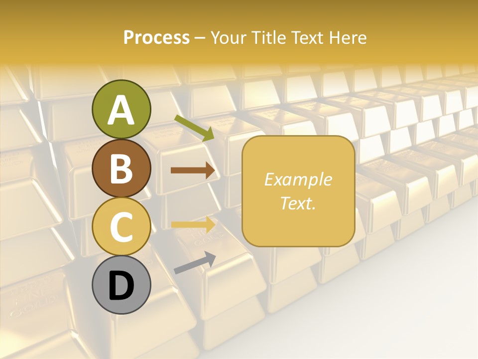Gold Treasury Business PowerPoint Template