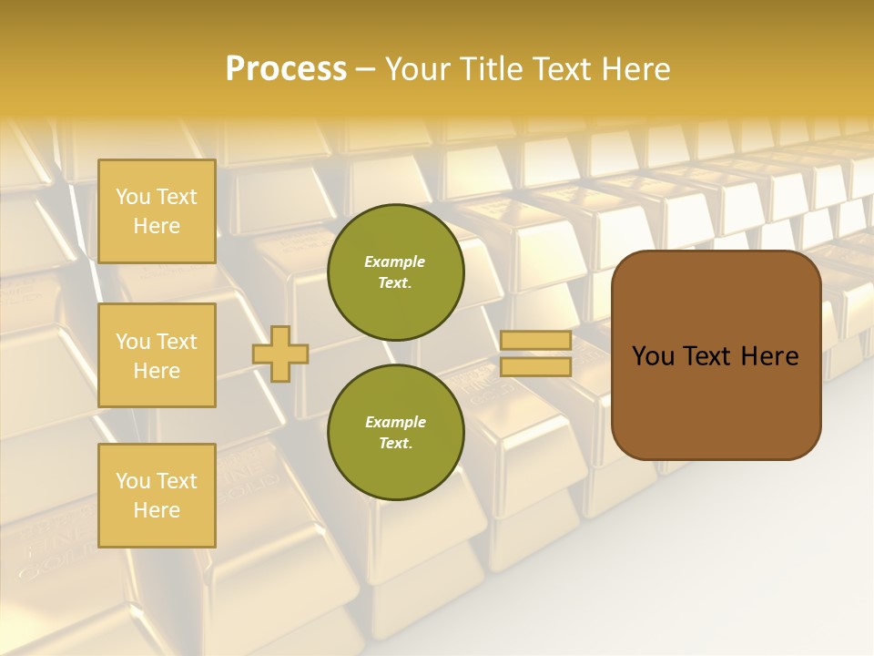 Gold Treasury Business PowerPoint Template