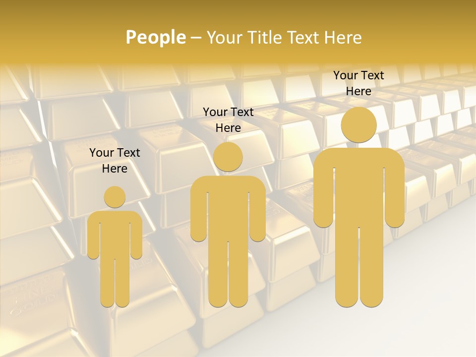 Gold Treasury Business PowerPoint Template