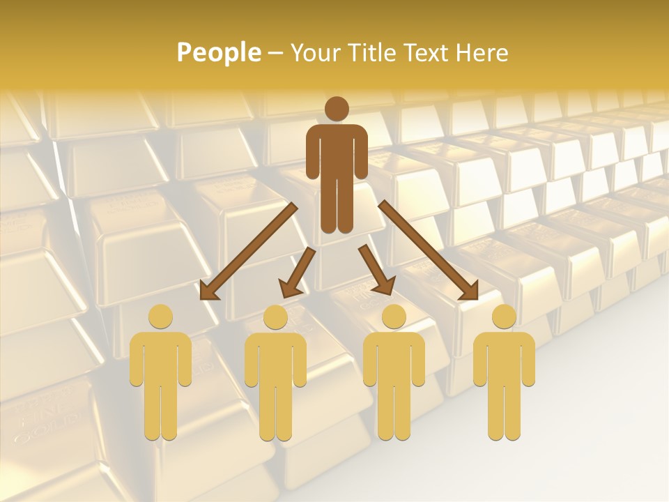 Gold Treasury Business PowerPoint Template