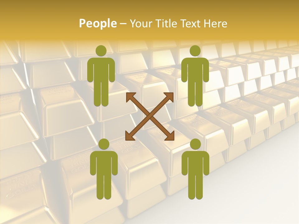 Gold Treasury Business PowerPoint Template