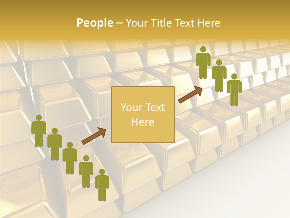Gold Treasury Business PowerPoint Template