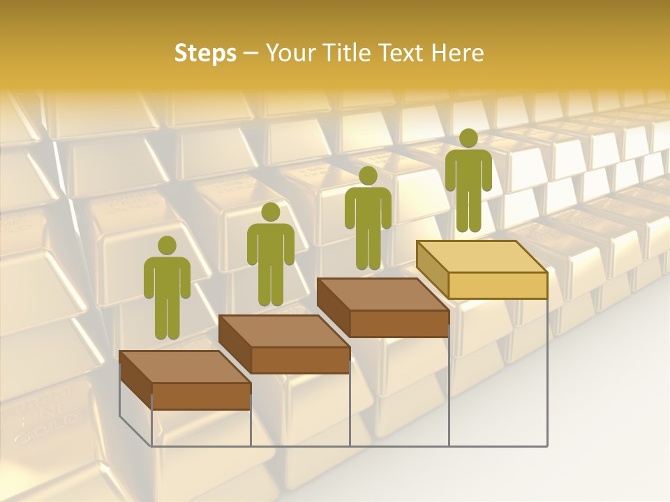 Gold Treasury Business PowerPoint Template