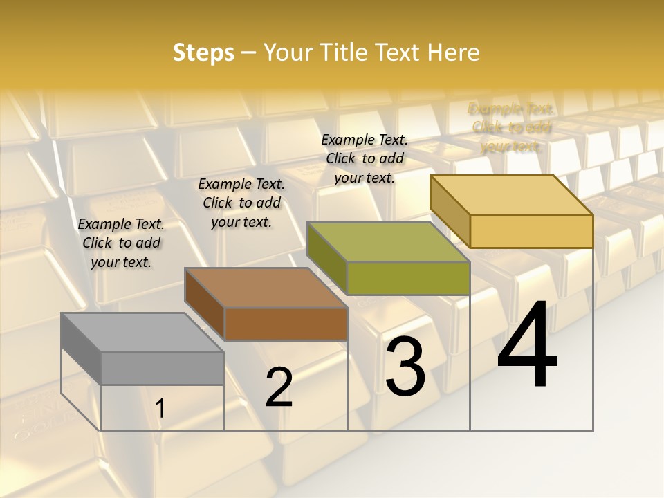 Gold Treasury Business PowerPoint Template