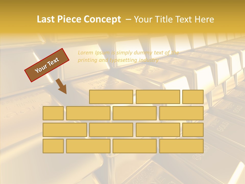 Isolated Savings Exchange PowerPoint Template