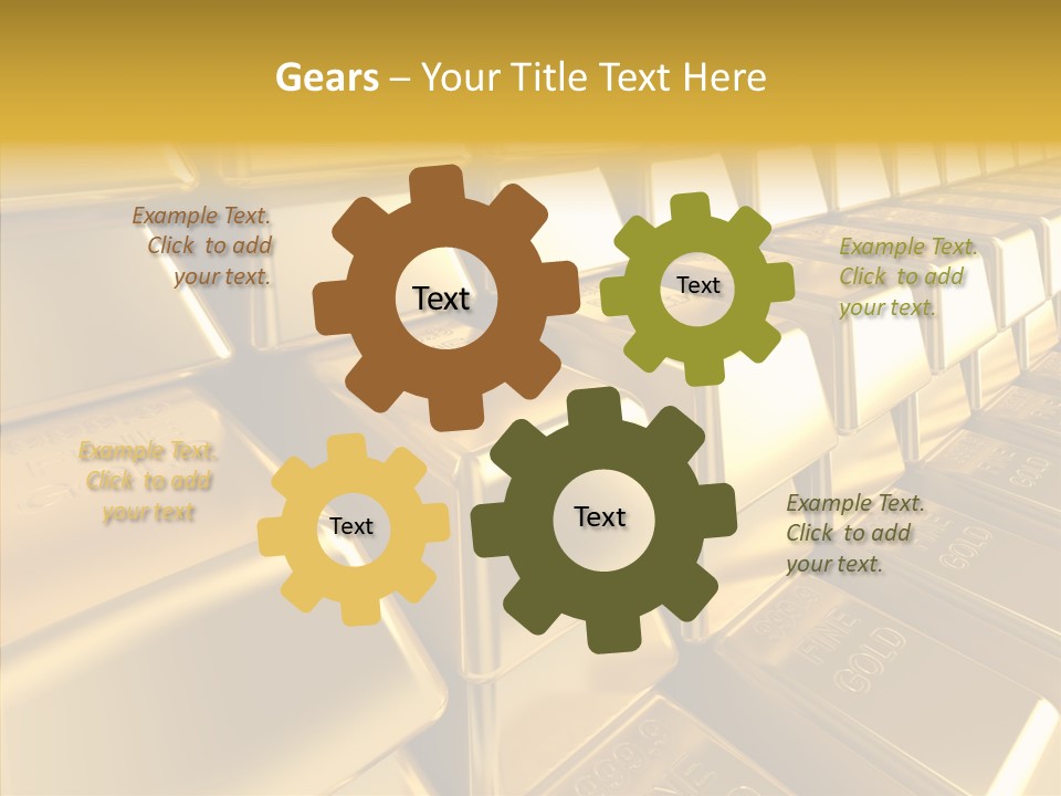 Isolated Savings Exchange PowerPoint Template