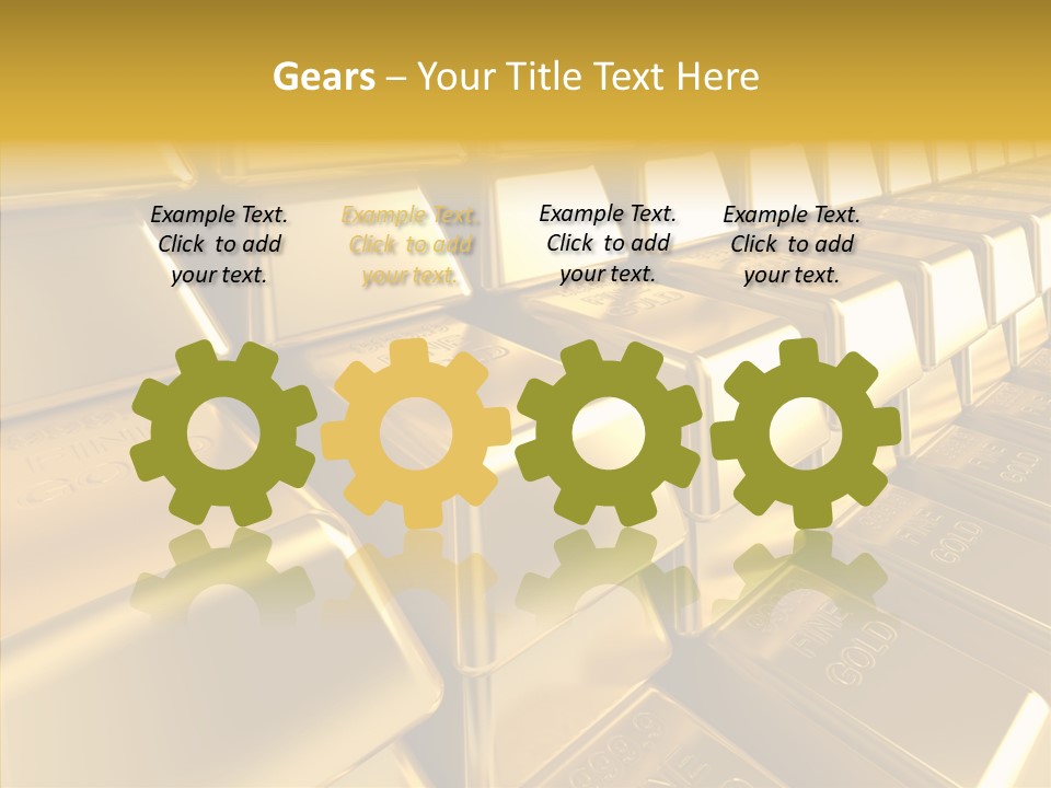 Isolated Savings Exchange PowerPoint Template