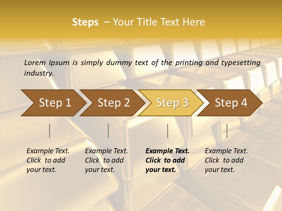 Isolated Savings Exchange PowerPoint Template